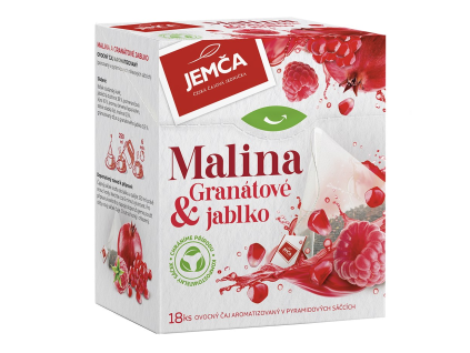 Jemča Tee Himbeere + Granatapfel Pyramidenbeutel 36 g