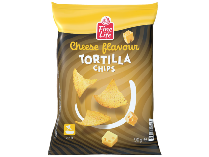 Fine Life Tortilla-Chips mit Käse, 90 g