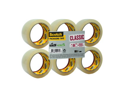 Scotch Packband transparent 50 mm x 66 m 6 Stück