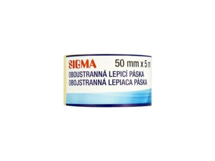 SIGMA Doppelseitiges Klebeband 50 mm x 5 m 1 Stück.
