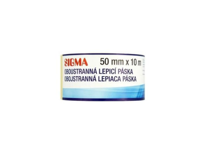 SIGMA Doppelseitiges Klebeband 50 mm x 10 m 1 Stück.