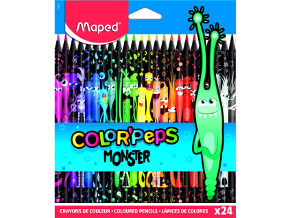 Maped MONSTER Buntstifte, 24 Stück