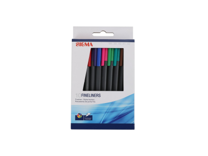 SIGMA Fineliner 0,4 mm Mix 10 Stück