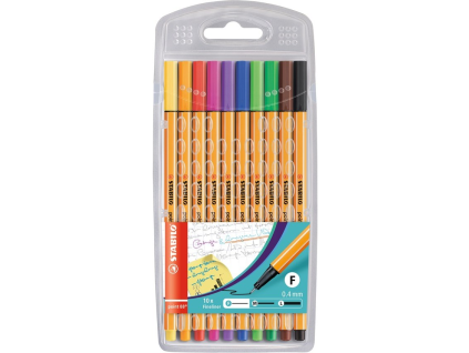STABILO Liner, feine Spitze, 88 Farben, 10er-Packung