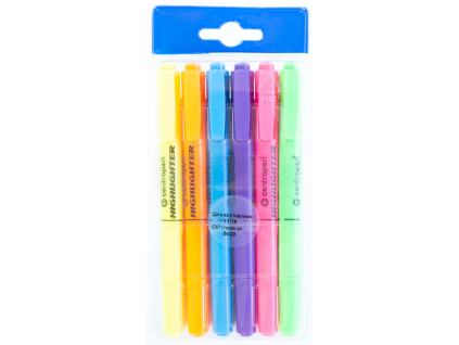Centropen Textmarker 8722 Mix, 6 Stück