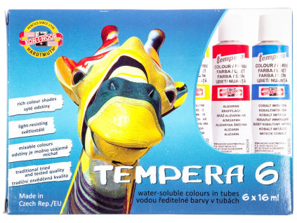 KOH-I-NOOR Tempera 16 ml 6 Farben 1 Stück