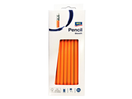 aro Bleistift mit Radiergummi HB 50 Stück