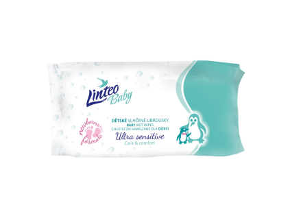 Linteo Sensitive Baby-Feuchttücher, 64 Stück