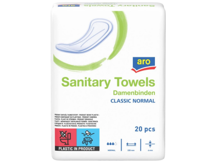 aro Classic Normal Damenbinden, 20 Stück