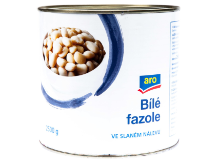 aro Weiße Bohnen in Salzlake 2500 g
