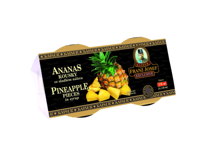 FRANZ JOSEF KAISER Ananasstücke 2 x 128 ml