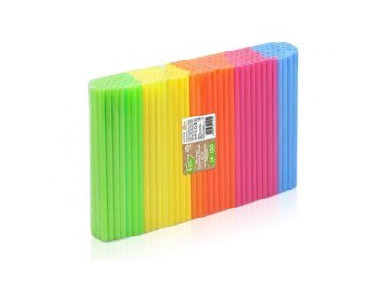 Plastikstrohhalme, verschiedene Farben, 250 Stück