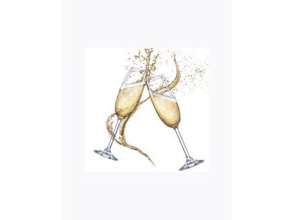 Servietten 25 x 25 cm Champagner 20 Stück