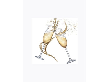 Servietten 25 x 25 cm Champagner 20 Stück