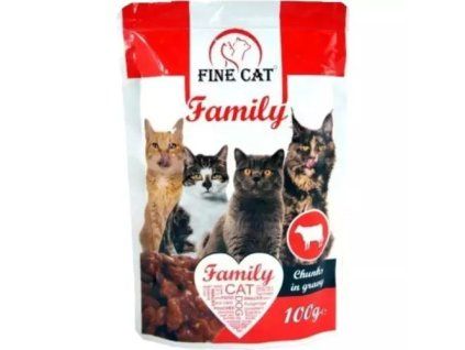 FineCat Familien-Rindfleischbeutel 100 g