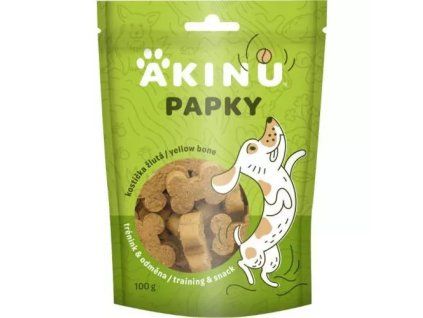 Akinu Papky Leckerli Würfel gelb 100g