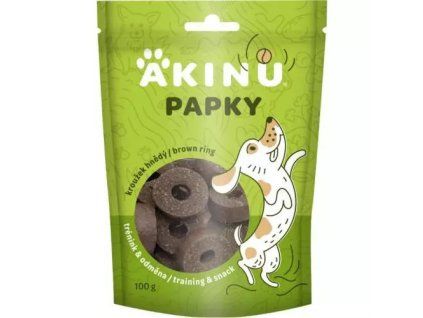 Akinu Papky Treats Ring Brown 100g