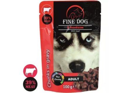 FineDog Beutelfutter für ausgewachsene Rinder /22/ 100g