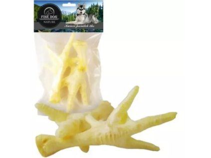 FineDog Hühnerkralle 2 Stück weißes Kalzium 20 g