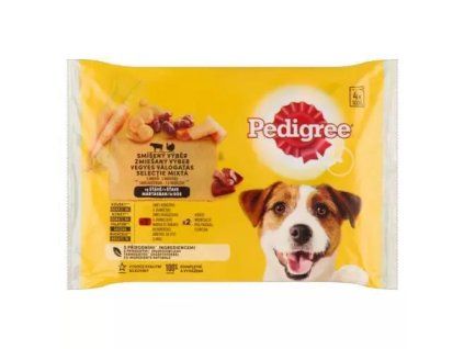 Pedigree-Beutel MP + Rindfleisch + Lamm @4x100g