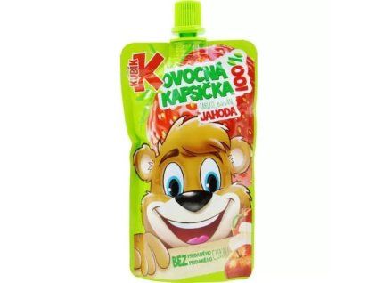 Kubík 100 % Obstbeutel Erdbeere Apfel Banane Karotte 100g