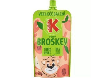 Kubík Obsttaschenpfirsich Apfel 200g 100%
