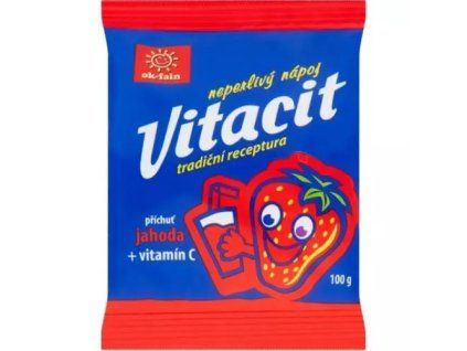 Vitacit Still Drink Pulver Erdbeere + Vitamin C 100g