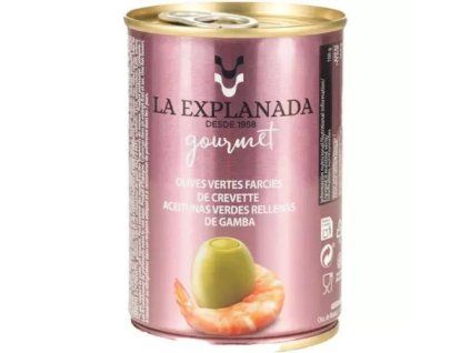 La Explanada grüne Oliven gefüllt mit Garnelenpaste 280 g