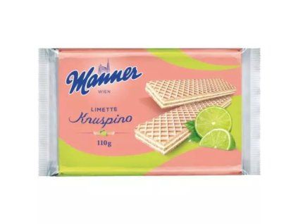Manner Knuspino Waffeln Limette 110g