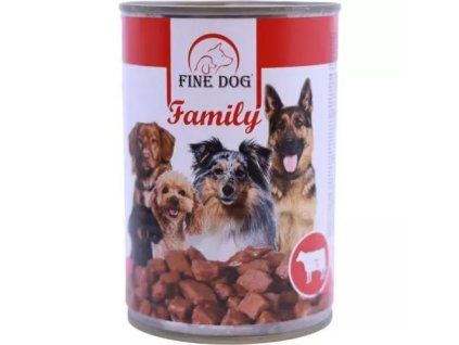 FineDog Familien-Dosenfutter mit Rindfleisch 415 g