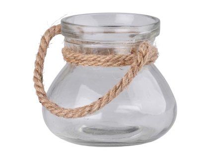 Hängende Glaslampe mit Seil, 115 mm