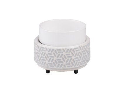 CW. Aromalampe El. 2in1 Klassisch/Stein Sechseck