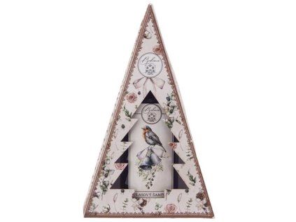 Weihnachtliches Haarshampoo 100 ml in einer Schachtel - Vogel und Glöckchen