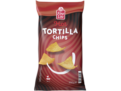 Fine Life Tortilla-Chips, heiß, 200 g