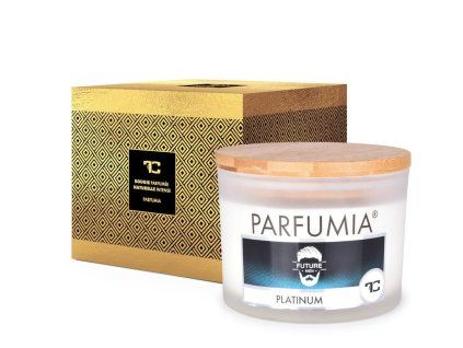 PLATINUM | sójová svíčka | 2 knoty | PARFUMIA® | 400 ml