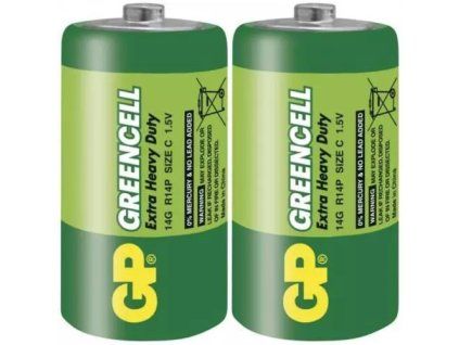 GP-Batterie x2 Greencell C 1 Stück