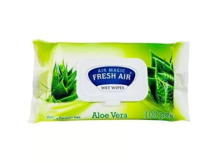 Feuchttücher Fresh Air, 100 Stück, Aloe Vera