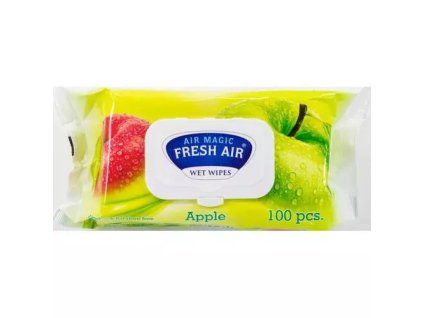 Fresh Air Feuchttücher, 100 Stück, Apfel