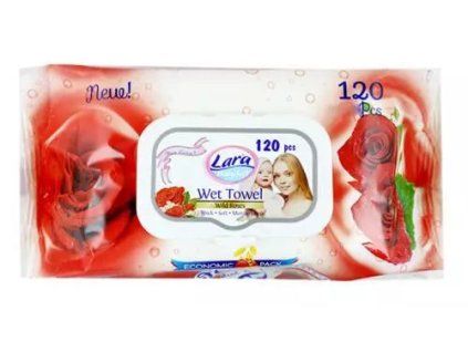 Lara Feuchttücher Wildrose 120 Stück