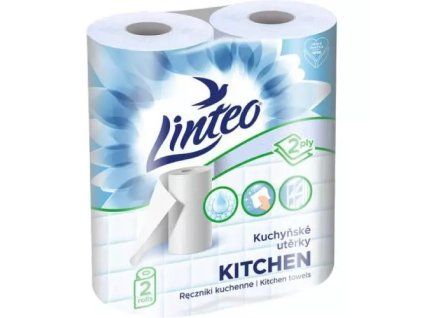 Linteo Küchenhandtuch Satin-Print 2V 2 Stück