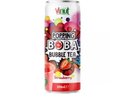 Vinut Bubble Tea 320ml mit Erdbeergeschmack