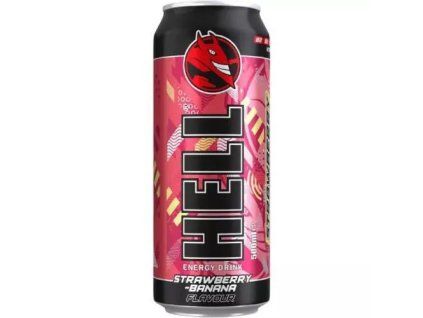 Hell Energy Drink Erdbeer-Banane 0,5L