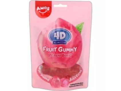 AMOS 4D Fruchtgummibärchen Pfirsich 65g CN