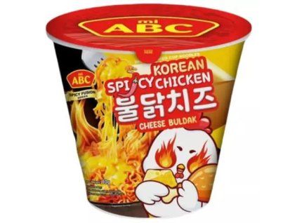 ABC Cup Buldak Koreanisches scharfes Hähnchen-Käse-Gericht 80g