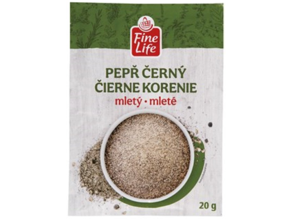 Fine Life gemahlener schwarzer Pfeffer 5 x 20 g