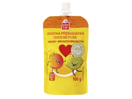 Fine Life Apfel-Pfirsich-Beutel 10 x 100 g