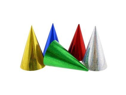 Partyhüte Holo Mix 5 Stück