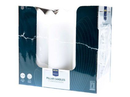 METRO PROFESSIONAL Kerze 7 x 20 cm weiß 6 Stück