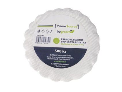 PrimeSource Rosette weiß 8,5 cm 500 Stück