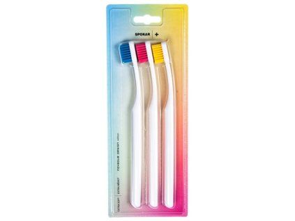 SPOKAR Zahnbürste Plus 3428 Extra weich, 3 Stück
